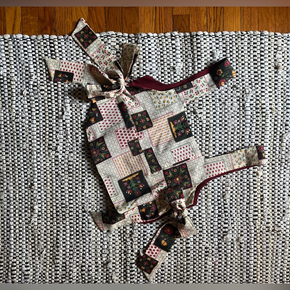 Floral Patchwork Cottage Reversible Free Size Apr… - image 1